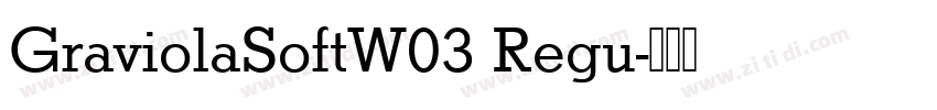 GraviolaSoftW03 Regu字体转换